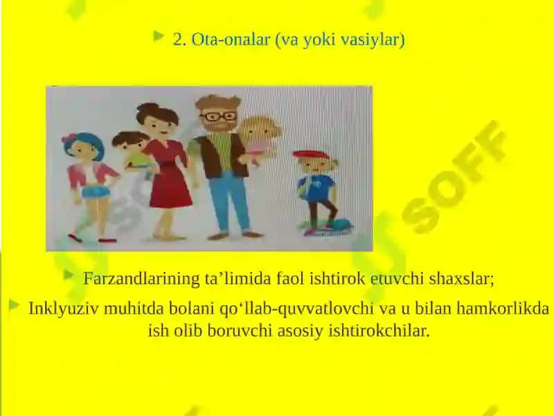 Inklyuziv taʼlim jarayonlari ishtirokchilari va aholi oʻrtasida tushuntirish ishlarini olib borish 6