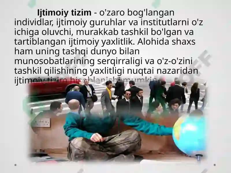 Jamiyatyaxlittizimsifatida 6