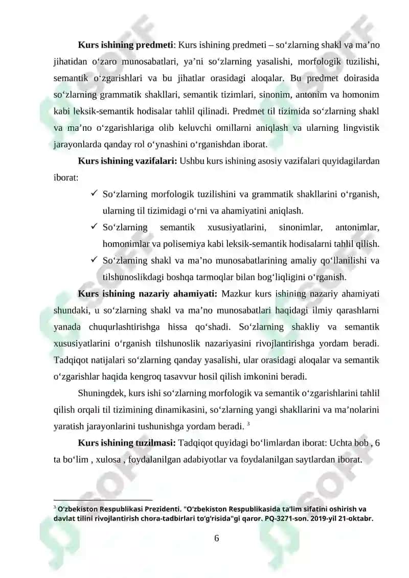 Soʻzlarning shakl va maʼno munosabatlari jihatidan tavsiflanishi 6