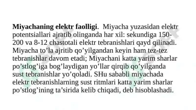 Bosh miya yarim sharlar po‘stlog‘ining fiziologiyasi. Bazal yadrolar. 6
