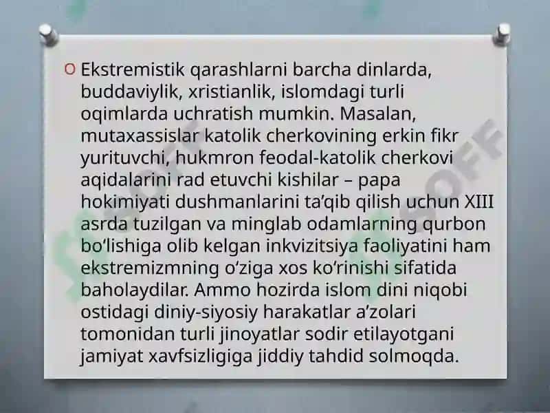 Ekstremizm va terrorizmning mohiyati va uning jamiyat barqarorligiga tahdidi 6
