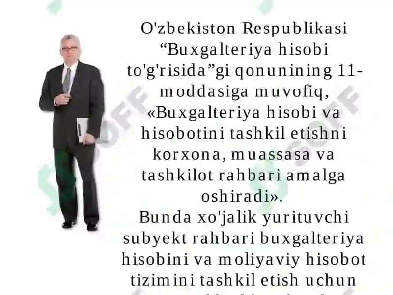 BUXGALTERIYA HISOBINI TASHKIL ETISH VA HISOB SIYOSATI 6