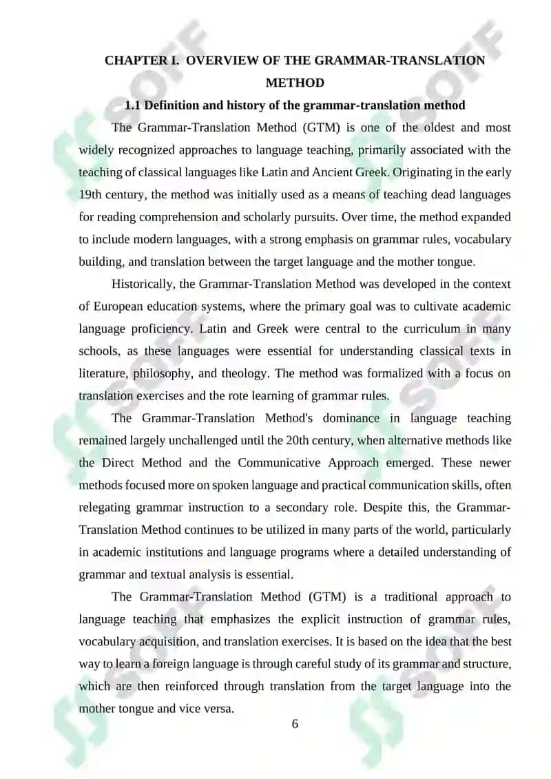 ADVANTAGES OF GRAMMAR TRANSLATION METHOD 6
