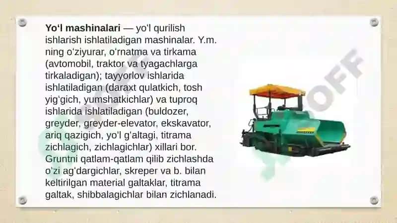 Pullarning manolit qoplamalarini qurish va pardozlash mashinalari 6