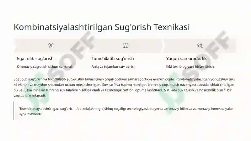 Universitet va Ilmiy O'quv Markazlarda Suv Omborlari, Sug'orish va Zovur Tarmoqlari 6