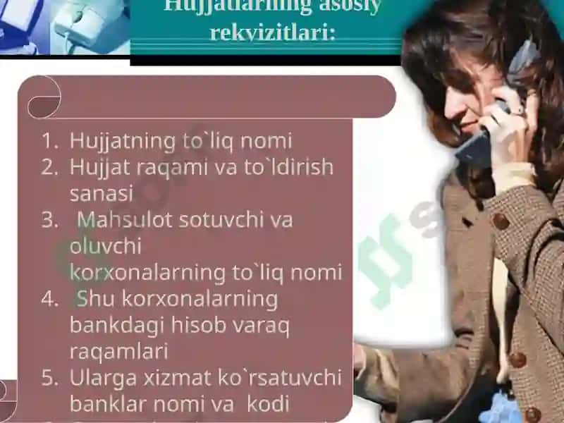 Bank hujjatlari, hujjatlar aylanishi va bank nazorati 6