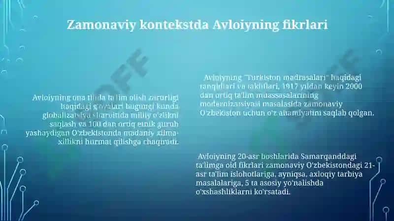 Avloniy "Ta'lim va Tarbiyaning Ahamiyati" 6