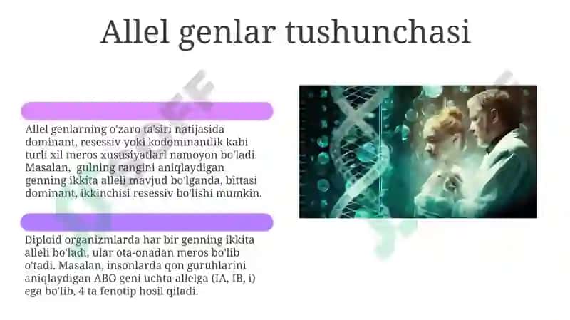Monogibrid O'zaro Changlanishning Amaliy Ahamiyati 6