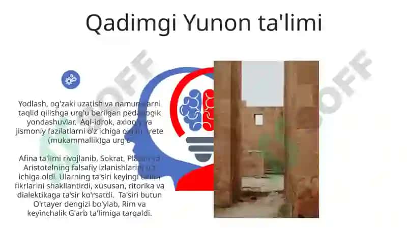 VII asrgacha taʼlim tarbiya va pedagogik fikrlar 6