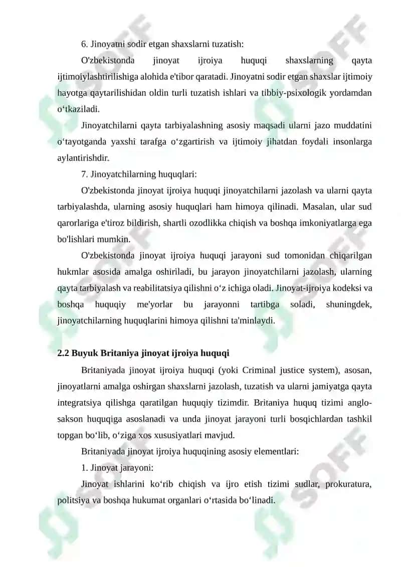 Jinoyat ijroiya qonunchiligi 6