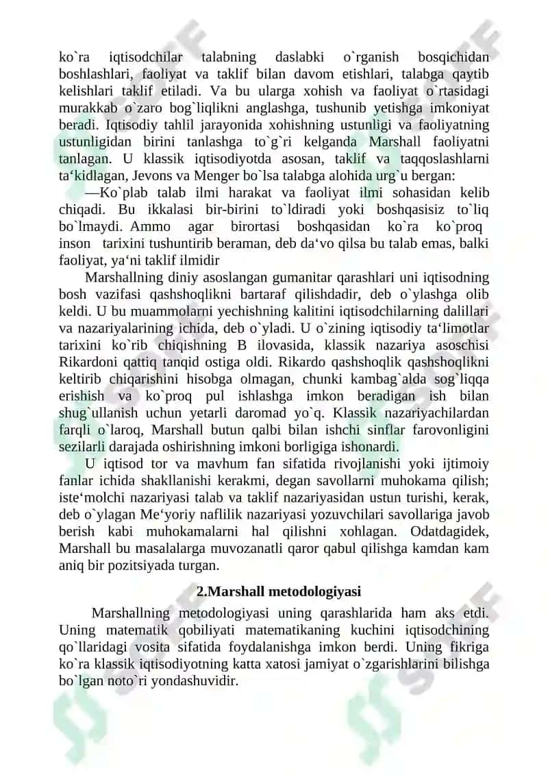 Neoklassik maktab iqtisodiy qarashlari. Keyns va keynschilik ta`limoti. Monetarizm 6