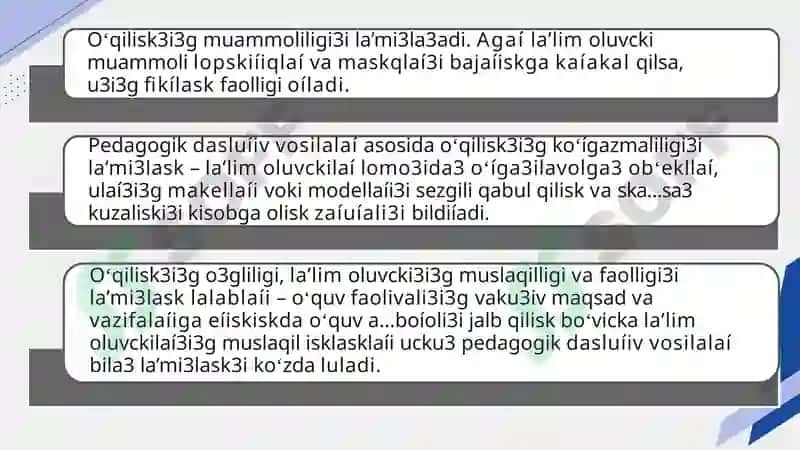 Pedagogik dasturiy vositalar haqida tushuncha 6