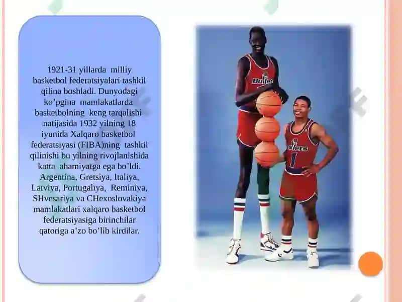 BASKETBO‘L O‘YINI KELIB CHIQISHI VA TARAQQIYOTI 6
