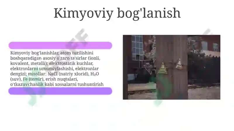 Kimyodan asoslar mavzusi 6