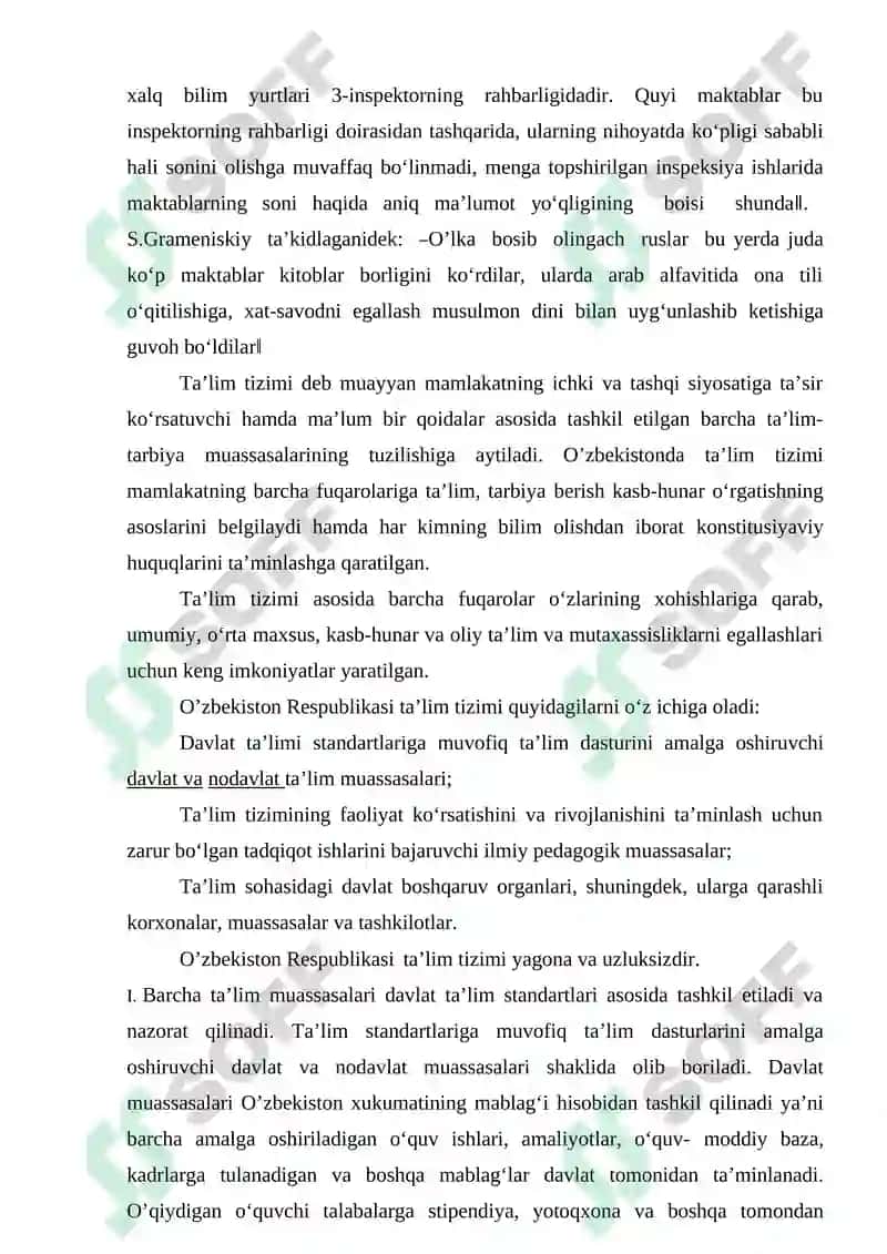 Ta'lim sohasidagi davlat siyosatining asosiy prinsiplari 6