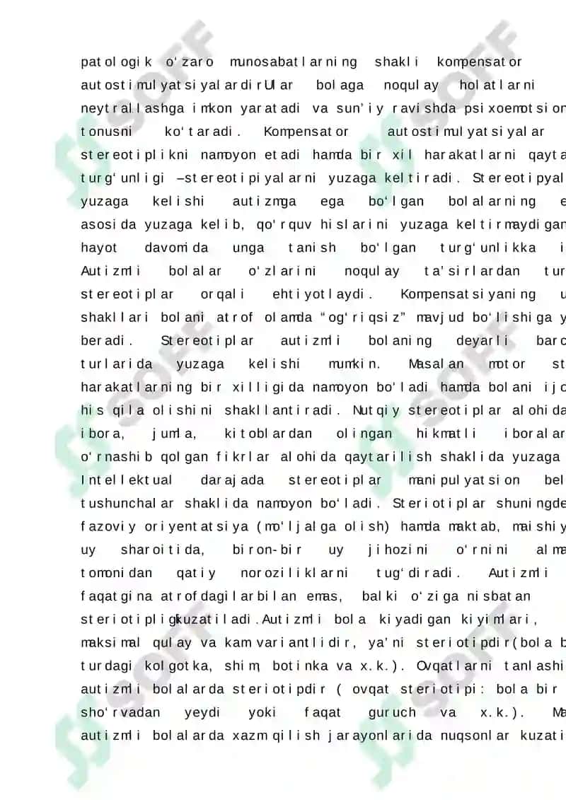 Nutq buzilishiga bo'lgan bolalarda nutq faoliyatining motivatsion va rag'batlantiruvchi darajasining xususiyatlari va ularni ustida ishlash texnologiyalari. 6