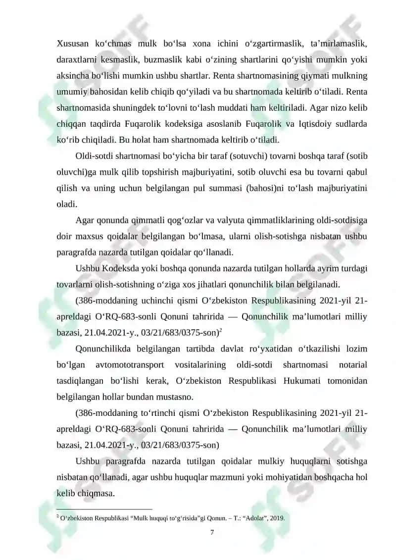 DOIMIY RENTA SHARTNOMASINING FUQAROLIK-HUQUQIY XUSUSIYATLARI 6