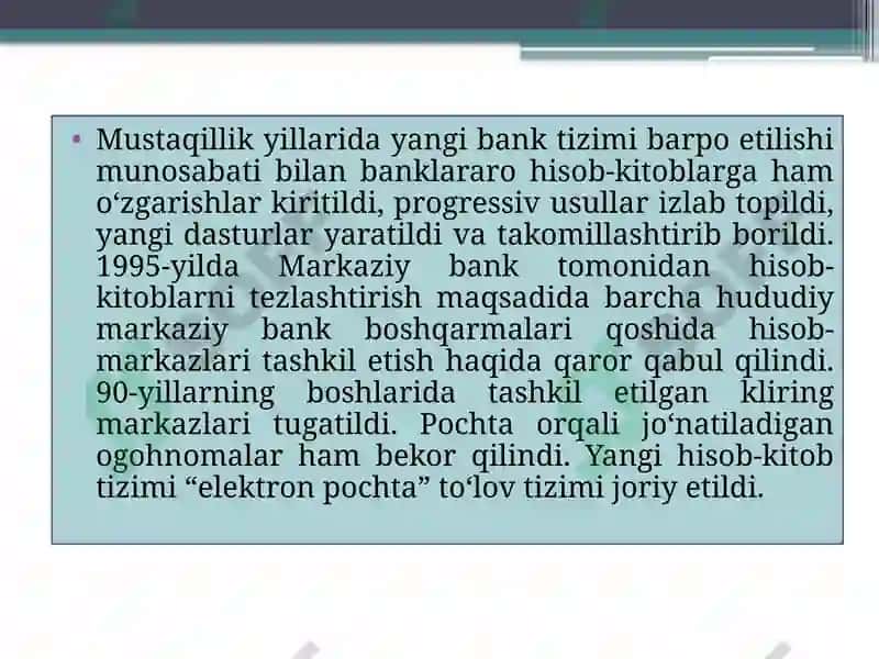 Banklararohisob-kitobLARHISOBI 6