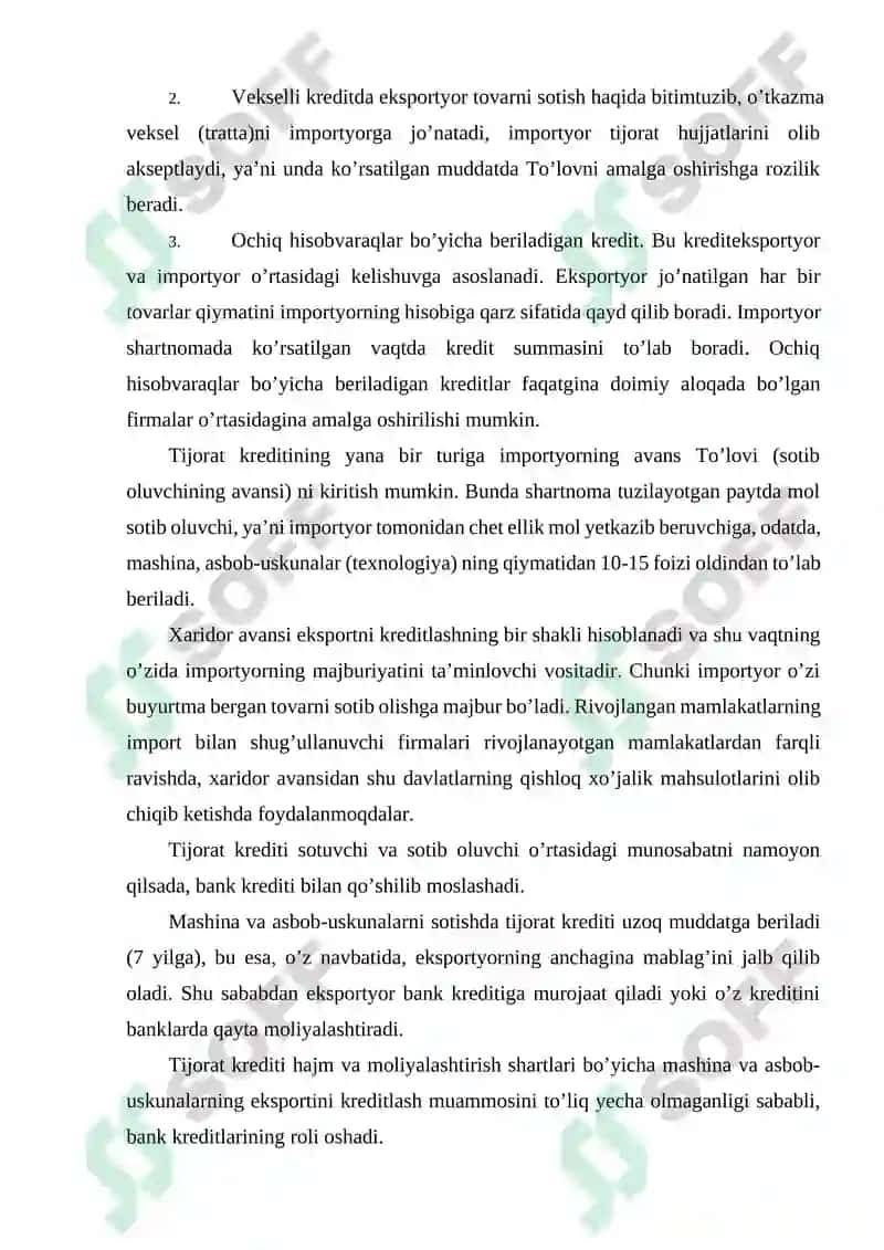 Xalqaro kredit va unga taʼsir qiluvchi omillar 6