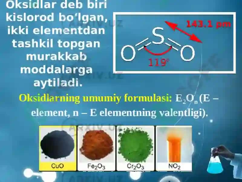 anorganik birikmalarning eng muhim sinflari 6