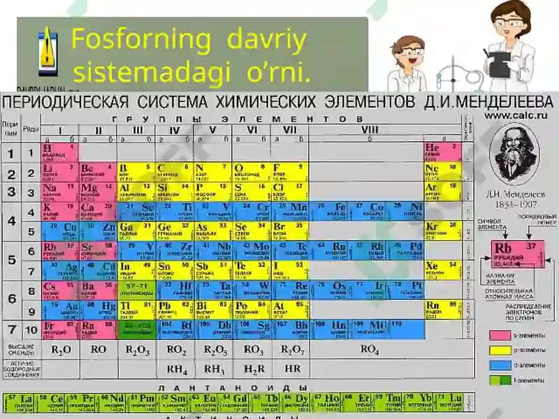 Fosforning xossalari 6