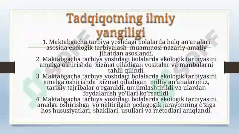 Maktabgacha yoshdagi bolalarga ekologik tarbiya berish 6