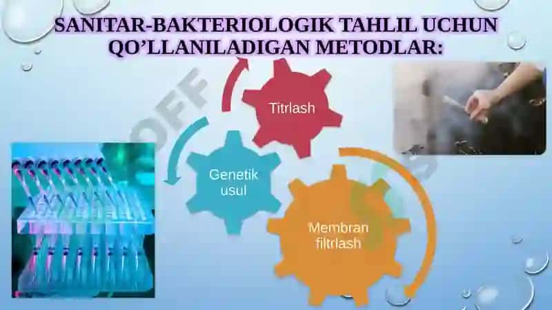 chiqindi suvlarini sanitar-bakteriologik va sanitar-gidrobiologik tahlil o’tkazish tartibi va natija 6