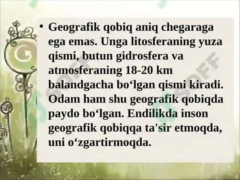 Geografik qobiq va tabiat komplekslari 6