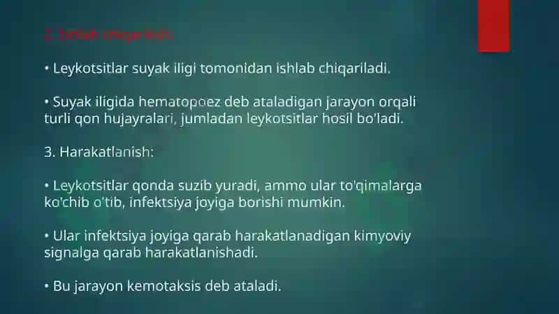 Leykotsitlar Fiziologiyasi 6