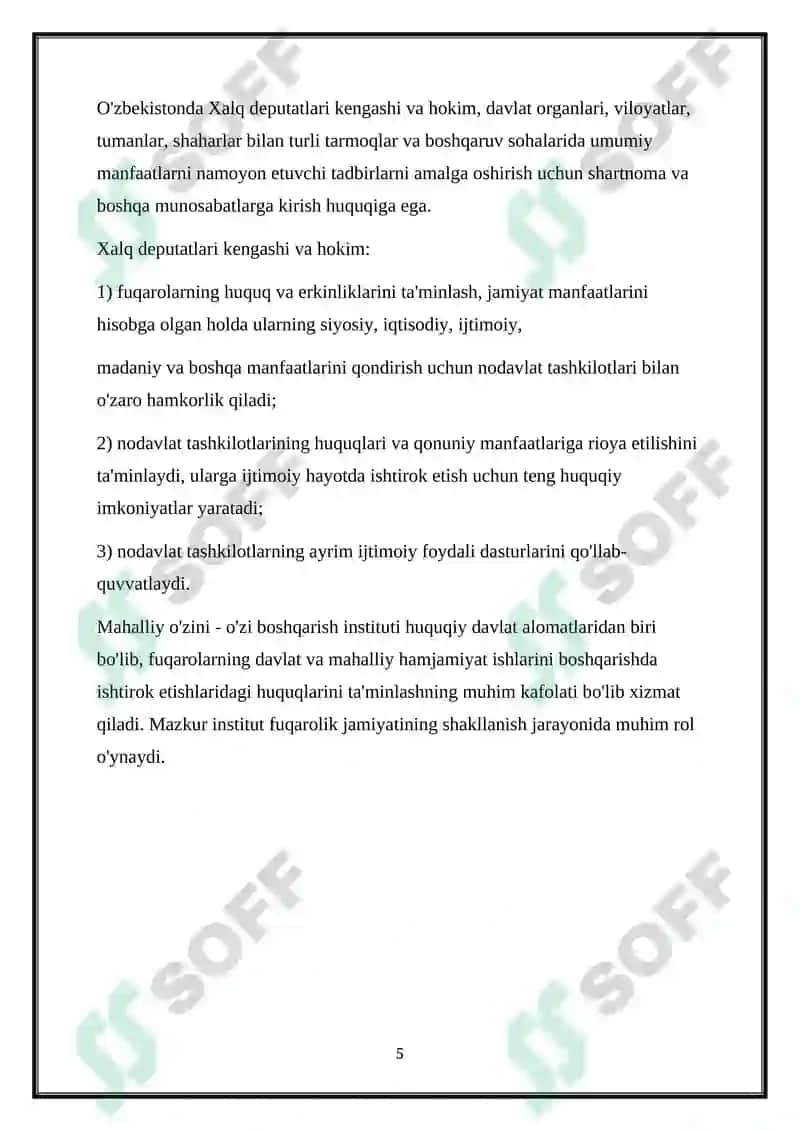 Mahalla institutlarini tashkil etish asoslari va uni samarali faoliyatiga taʼsir etuvchi omillar 6