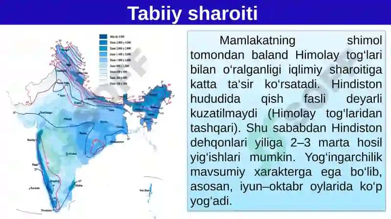 Hindiston Respublikasi Geografiyasi 6