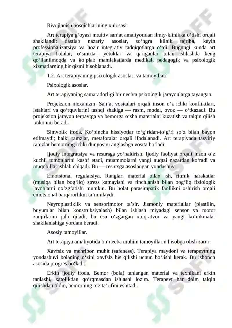 Art terapiyada o'yin terapiyasi 6