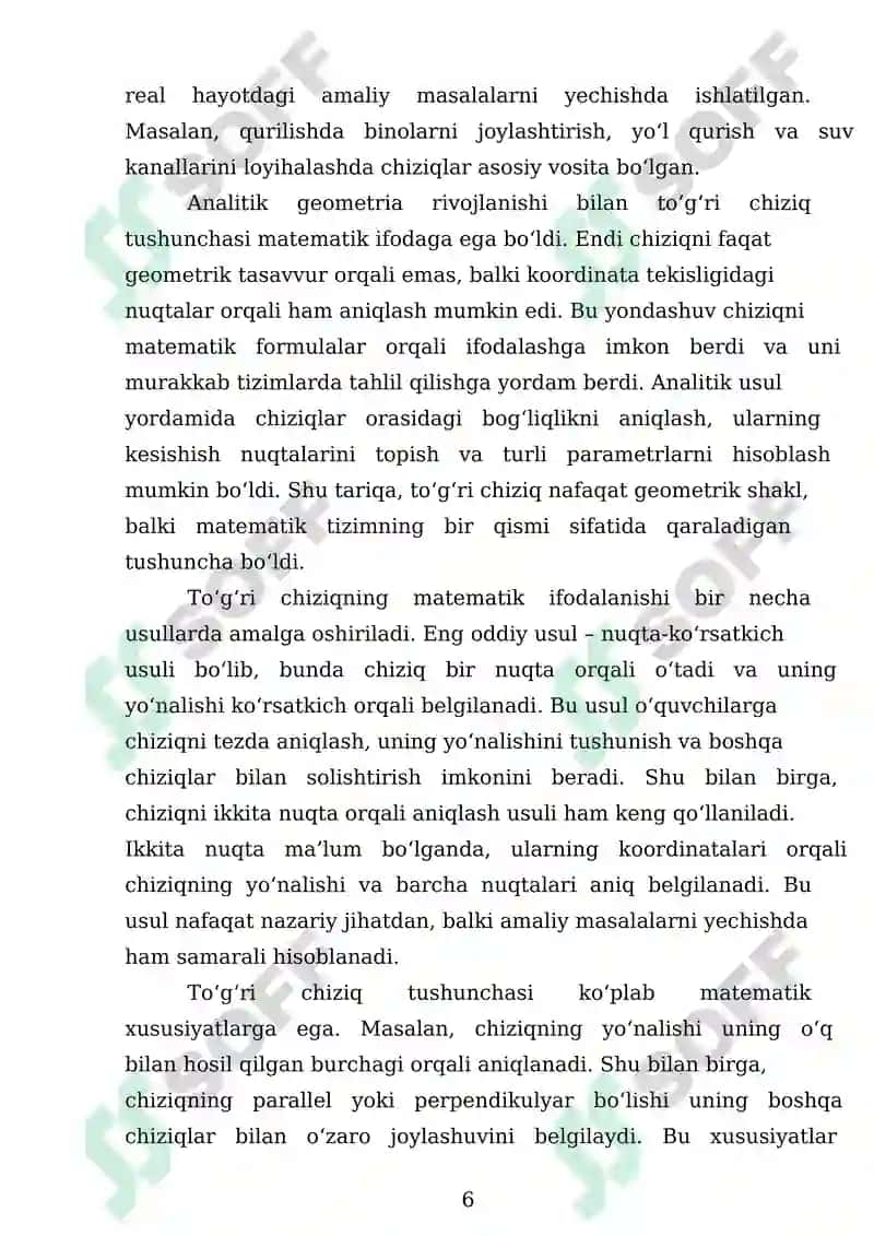 To'g'ri chiziqlarning kesishishi nuqtasi va uni topish usullari 6