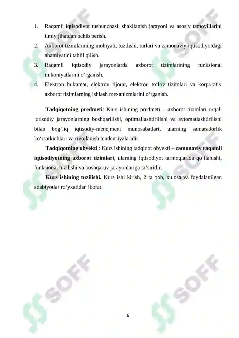 RAQAMLI IQTISODIYOTNI AXBOROT TIZIMI 6