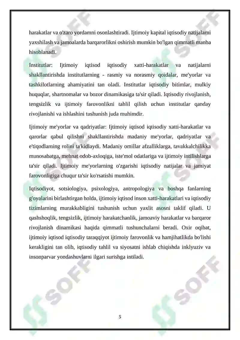 Mahalla institutlarini jamiyatning ijtimoiy iqtisodiy xolati 6
