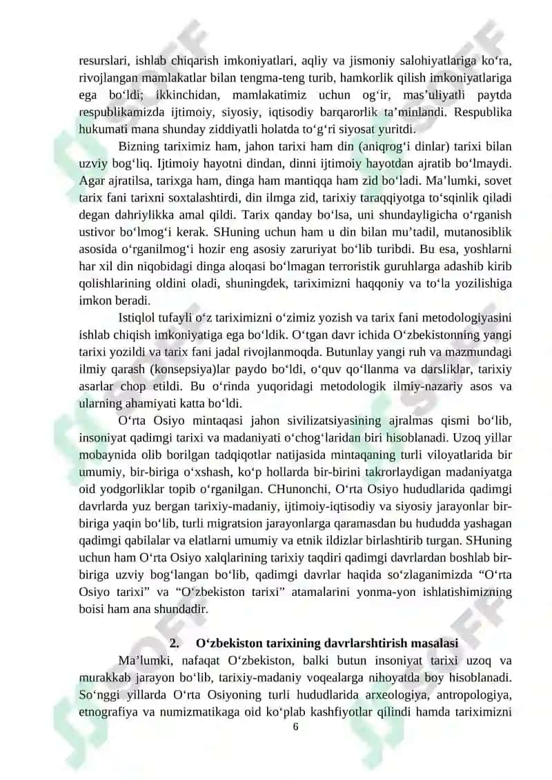 O‘zbekistonning eng yangi tarixi 6
