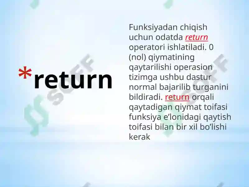Dasturlashga kirish 6