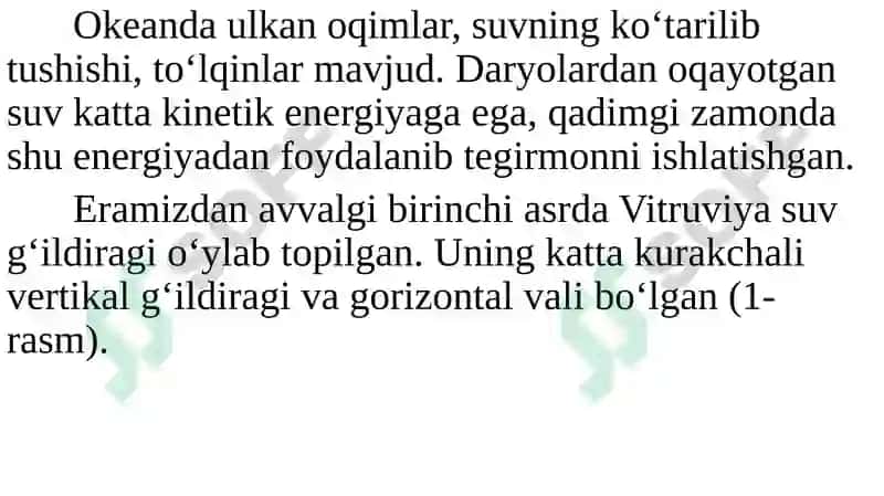 QAYTA TIKLANUVCHAN ENERGIYA MANBALARI 6