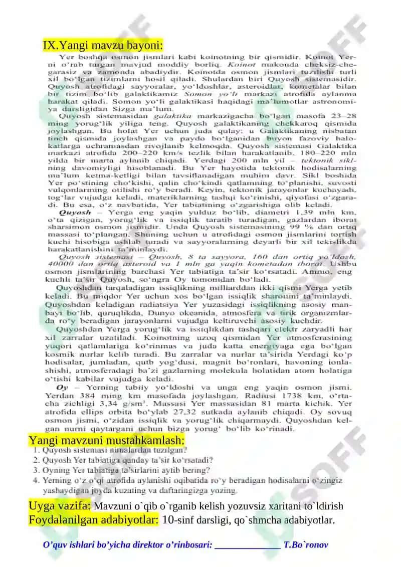 Geografiya fanlari tizimi haqida tushuncha 6