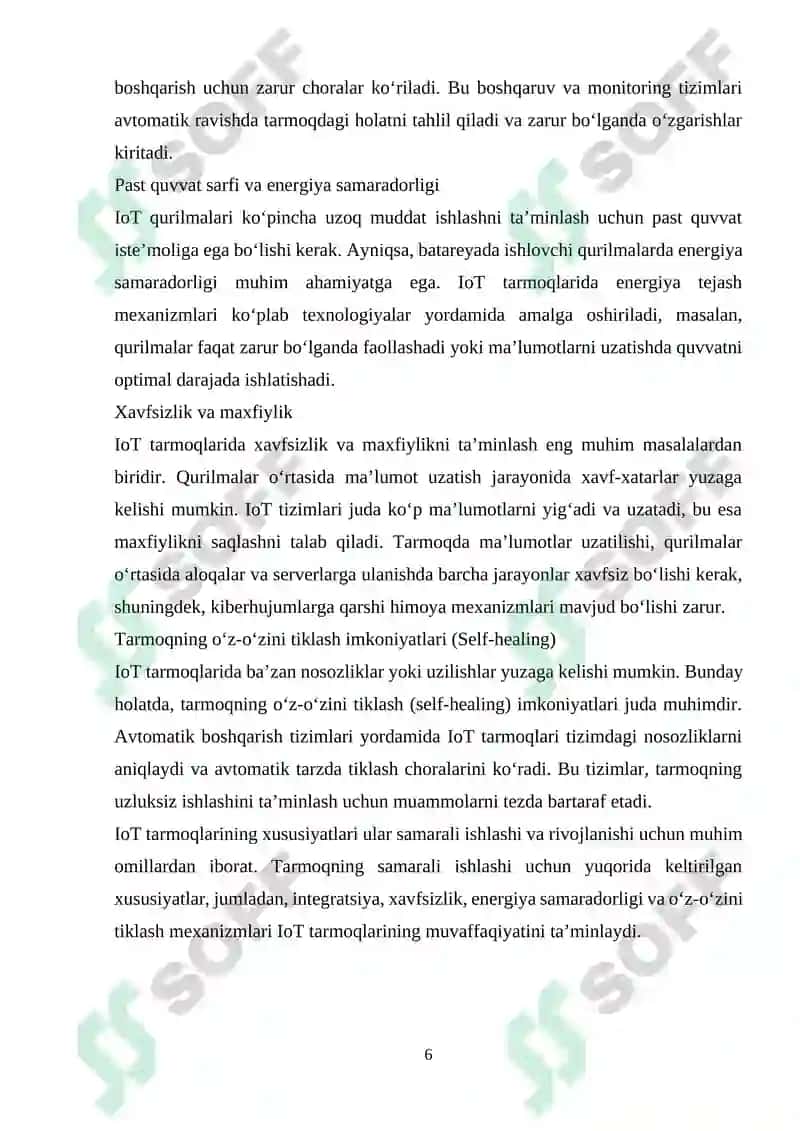 IoT tarmoqlarida tarmoqni avtomatik boshqarish tizimlari 6