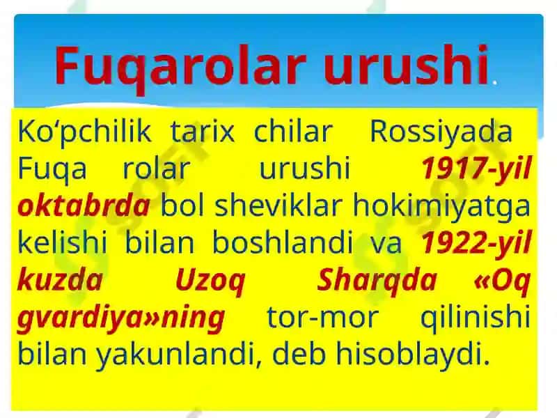SSSR tashkil topishi 6