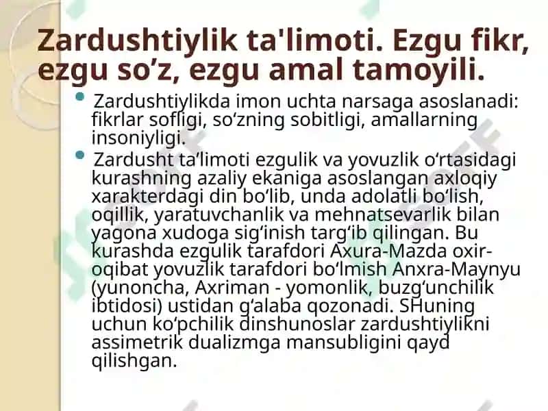 Zardushtiylik Dini 6
