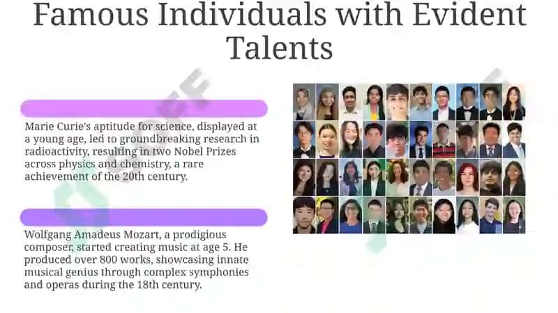 Talents: In- Born Talents. Famous People. Heroes and Heroines 6