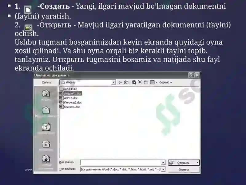 WORD dasturi 6