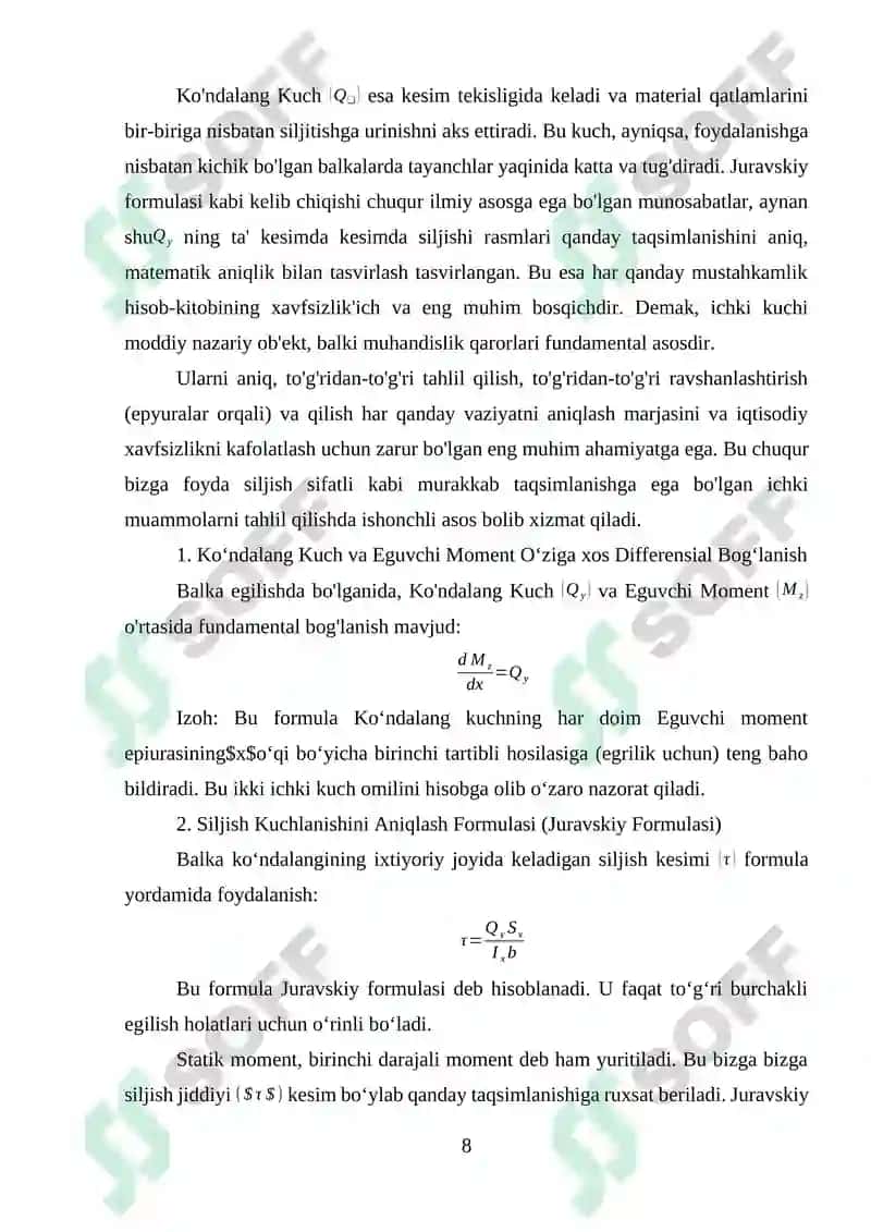 Siljish va Koʻndalang Kuch 6