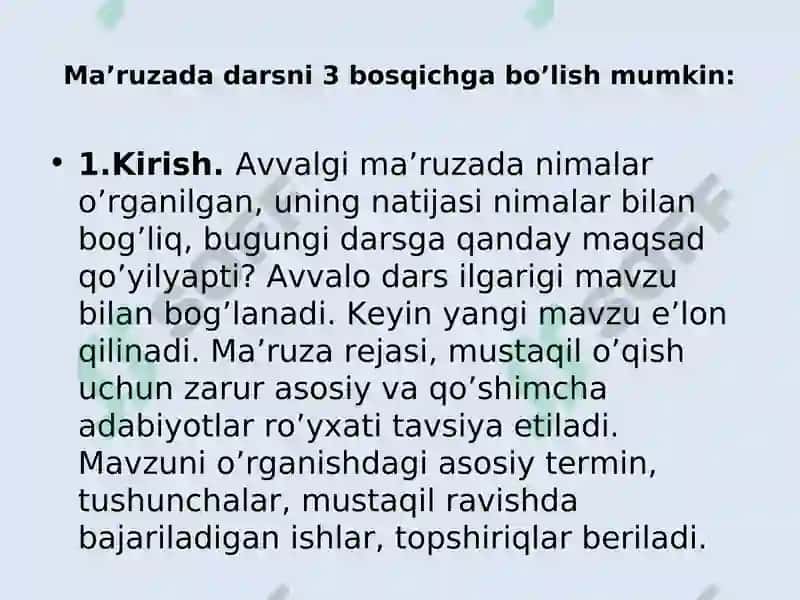 Ma’ruza 6