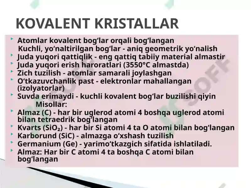 Kristallarning Kimyoviy Tarkibini O’rganish 6
