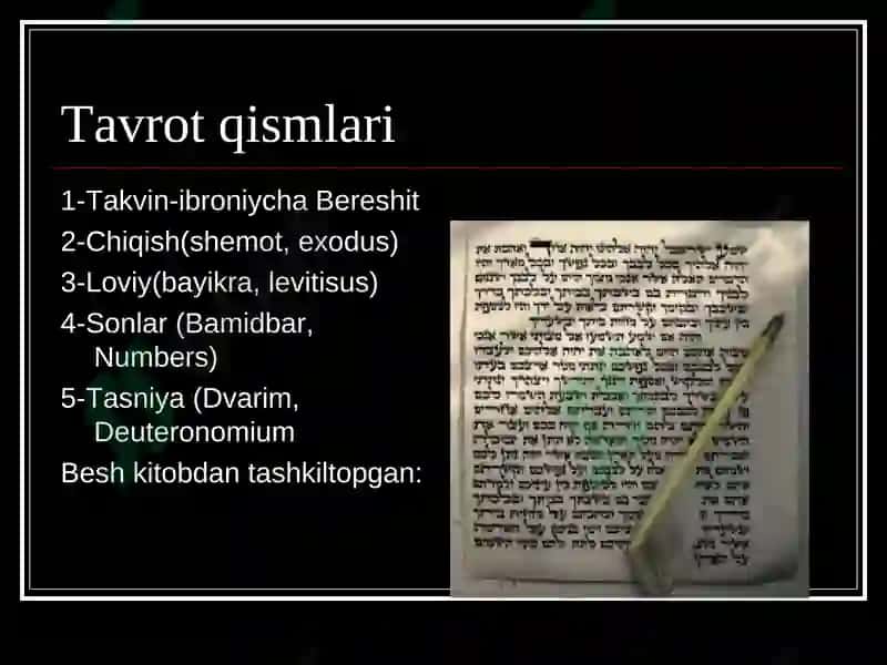 Yahudiylik dinini paydo bulishi 6