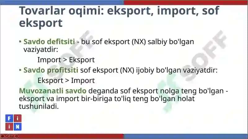 OCHIQ IQTISODIYOT MAKROIQTISODIYOTI 6