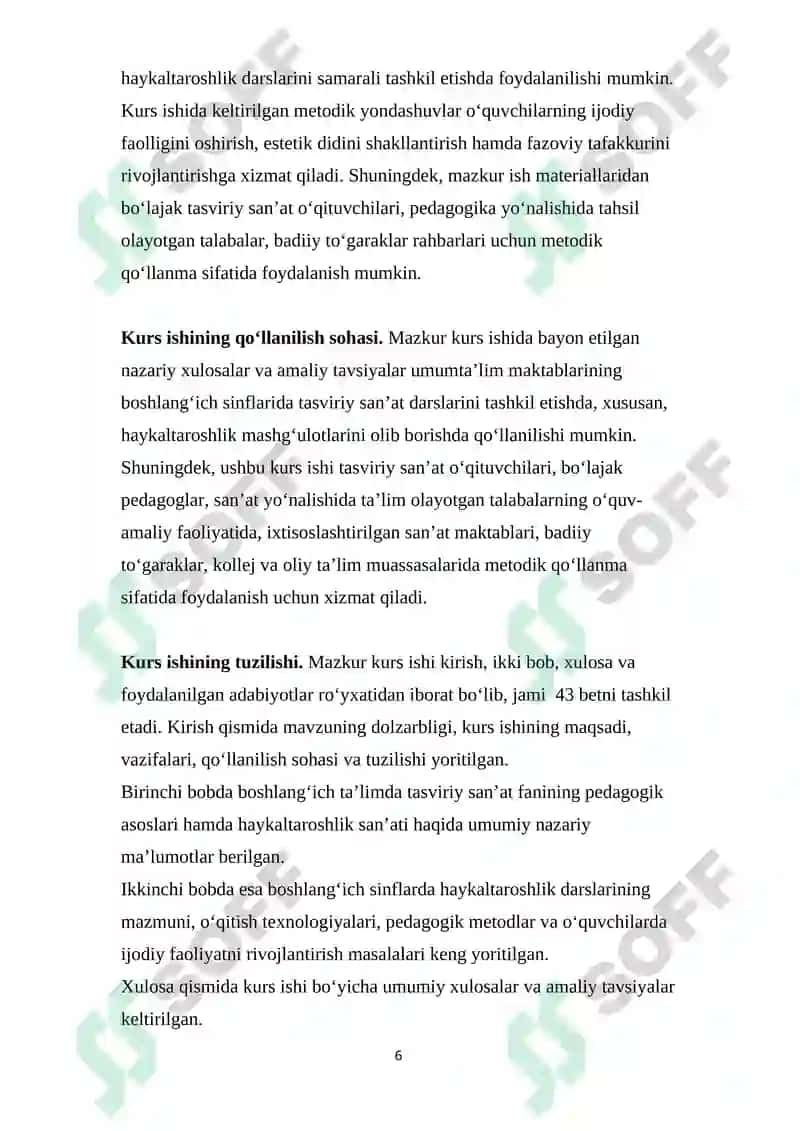 Haykaltaroshlik kurs ishi 6